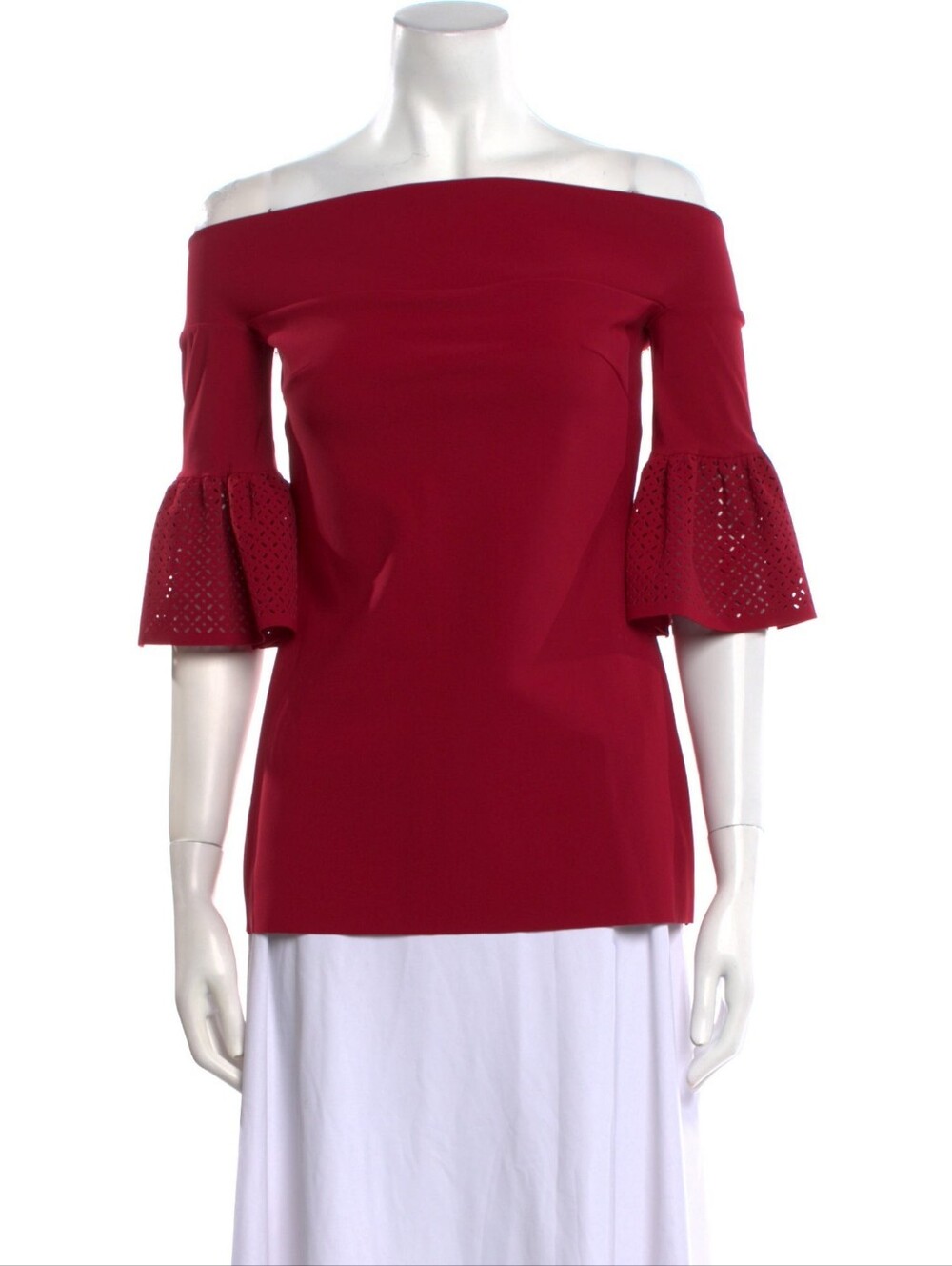 PRICE FIRM 🍓 Chiara Boni Dark Red Top